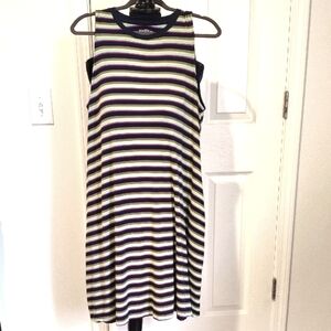 🚚🌀WKEND 2 Pockets Dress👗Stripes& Sleeveless